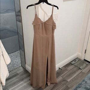 Azazie Tan Bridesmaids Dress